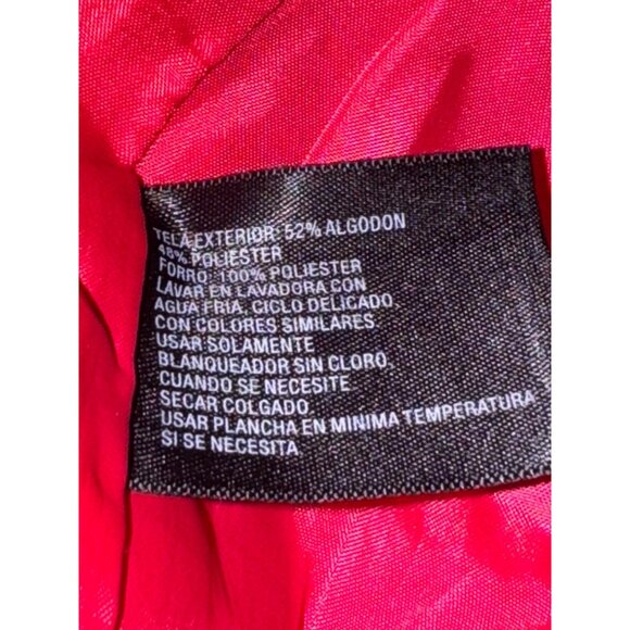 East 5th Pink Textured Knee-Length Skirt With Gold Zipper Accents Size 4 Cotton/ - Picture 3 of 7